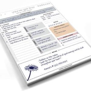 Daily Planner with Undated 8.5x11" Tear-Off Sheets