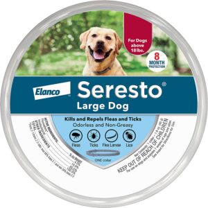 SERESTO FLEA AND TICK COLLAR FOR DOGS, 8-MONTH FLEA